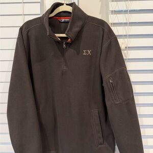 Brown Sigma Chi Quarter-Zip Pullover (M)